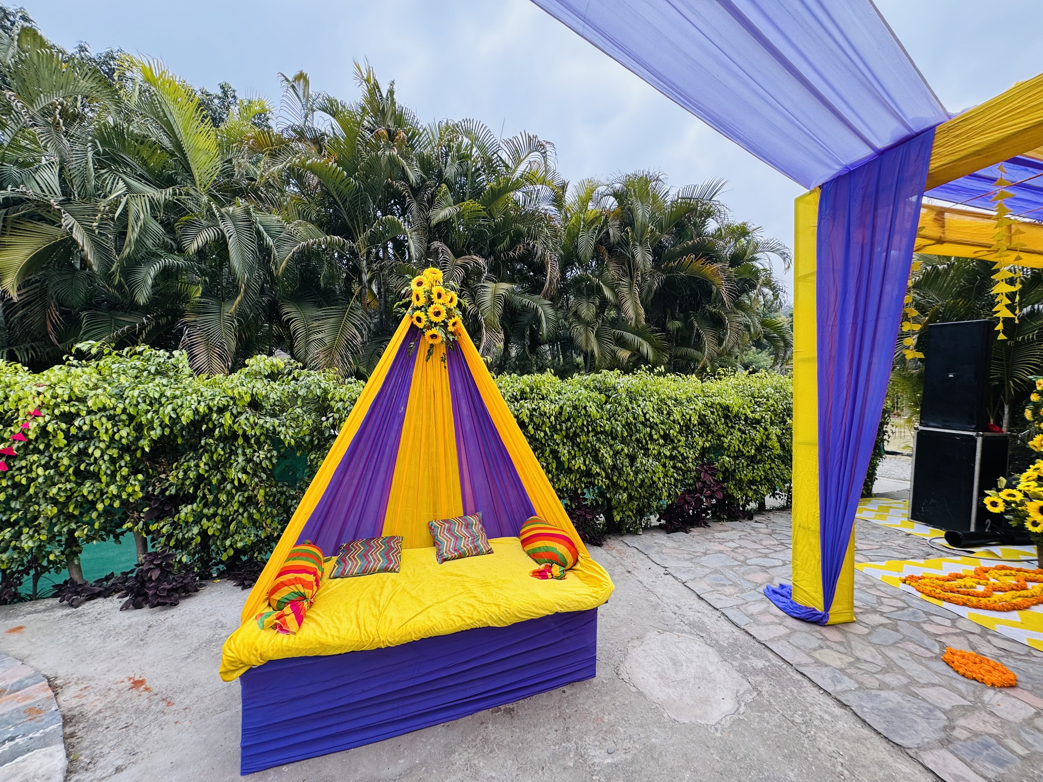 Haldi wedding photo at Corbett Wild Resort